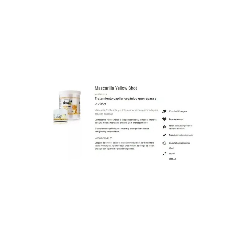 Salerm Biokera Yellow Shot Shampoo 1lt + Mascarilla 250ml