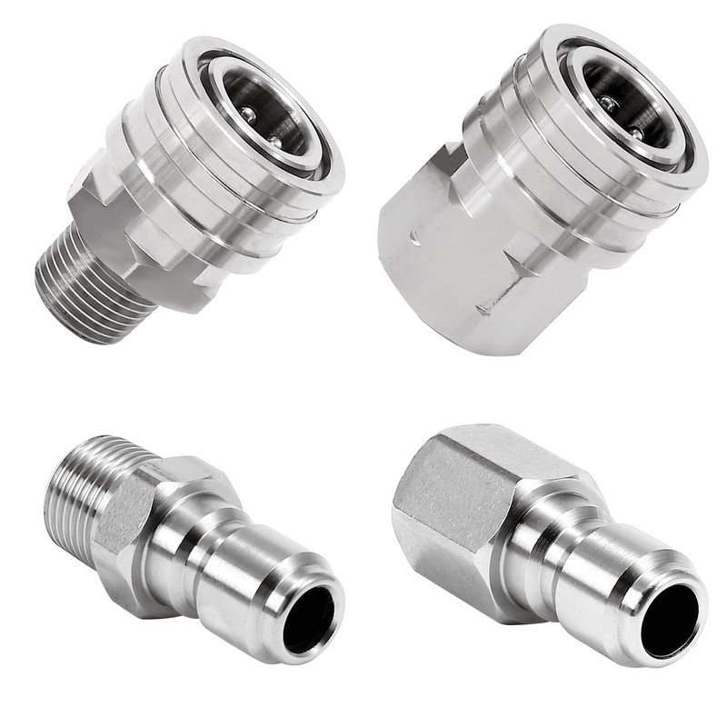 RIDGE WASHER Pressure Washer Quick Connect 3/8 Inch, Stainless Steel
