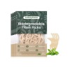 200 Count 4 Packs Biodegradable Dental Floss Picks, Eco-Friendly Plant-Based
