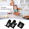 Samgula Hand Skeleton Oven Mitts and Pot Holders Sets Victory