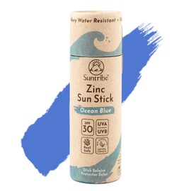 Suntribe Organic Sun Cream - Face & Sport - SPF 30, 100% Zinc - Reef Safe - 3 to 4 Ingredients - 30ml