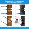 RailinGo 20Pack 1/8" Swageless Cable Railing Tensioners, Black Cable Railing