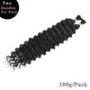 AIVICO Extensiones De Cabello Humano A Granel De Onda Profunda,
