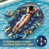 Sunikko X 3-in-1 Pool Floats with Canopy Cup Holder, Large