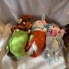 Target Fireside Pals Plush Fox Rabbit Bear Swaddle 10" Stuffed
