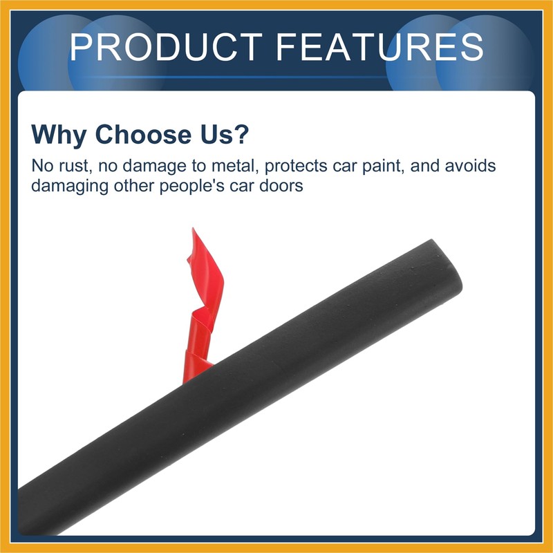 Partuto Universal Car Door Edge Guards, Exterior 9.84ft U-Shaped Door