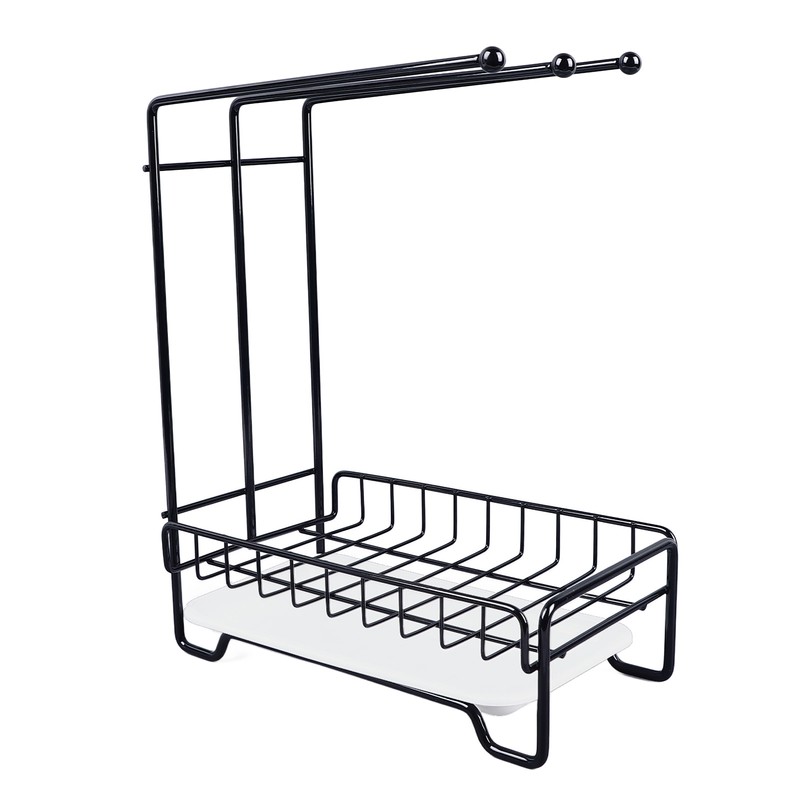 Dishcloth Drying Rack Sponge Holder Iron Draining Anti Slip Stable