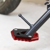 QUARKZMAN 1 Set Motorcycle Side Stand Pad Red for Honda