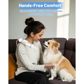 NRYDEPET Hands-Free Dog Hair Dryer – Low Noise Pet Grooming Blower for Small & Medium Dogs Cats, Fast Drying, Adjustable Heat & Speed, Portable (Green)