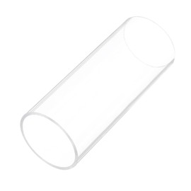 Rebower 6" Clear Plastic Rigid Pipe 54mm x 60mm(2 1/8" x 2.375") Acrylic Tube Round Polycarbonate Tubing, [for Plumbing, Hydraulics, Aquarium, DIY]