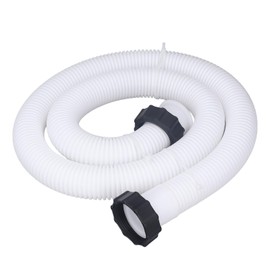 Pool Pump Replacement Hose for Intex 29060E, 1.5 Diameter Easy to Install Accessory Pool Hose with Nut for Above Ground Pools, Leakproof Filter Pump Hose for Intex (White) (1.5m)