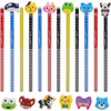BUSHIBU Cute Pencils for Kids, Fun Pencil with Erasers Toppers,