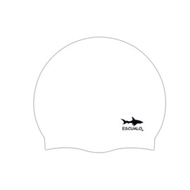 escualo Gorra para Natacion Unisex Adulto Modelo Afro (Silicon) Impermeable, Unitalla, Color Blanco