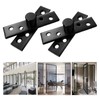 2pcs Pivot Hinge Rotating Hinge 360 Degree Stainless Steel Concealing