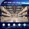 hykolity 2 Pack 4FT Linkable LED Shop Light for Garage,