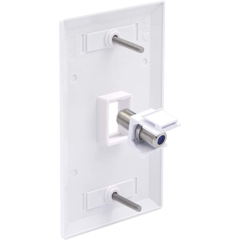 VCE Coax Keystone Jack Insert 3GHz Coaxial Cable Connector, F-Type