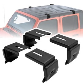 4Pcs Rain Gutter Roof Rack Mount Brackets for Wrangler JL JK Gladiator JT