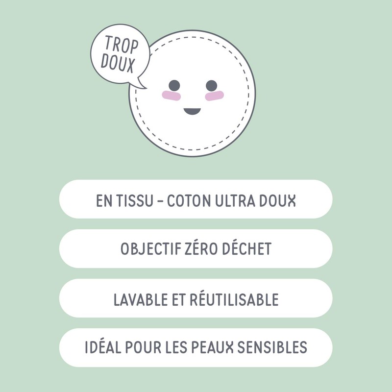 6 Pack Cotton Makeup Remover Pads Refill