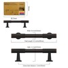 Amerdeco 10 Pack Oil Rubbed Bronze Cabinet Pulls 3 Inch(76MM)