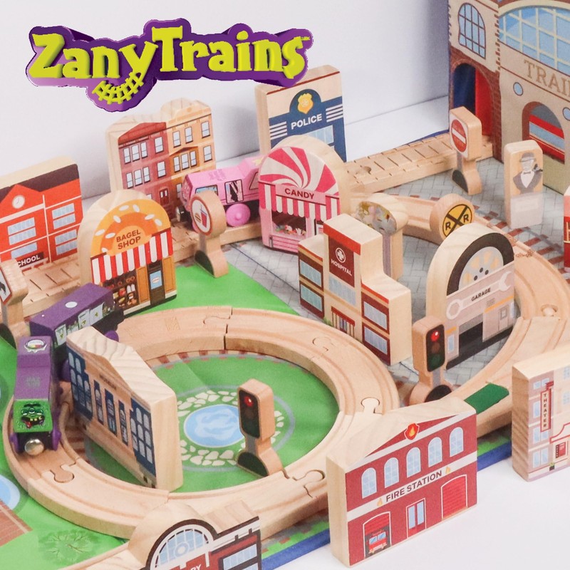 Zany Trains - Train Storage Bin and Play Mat -