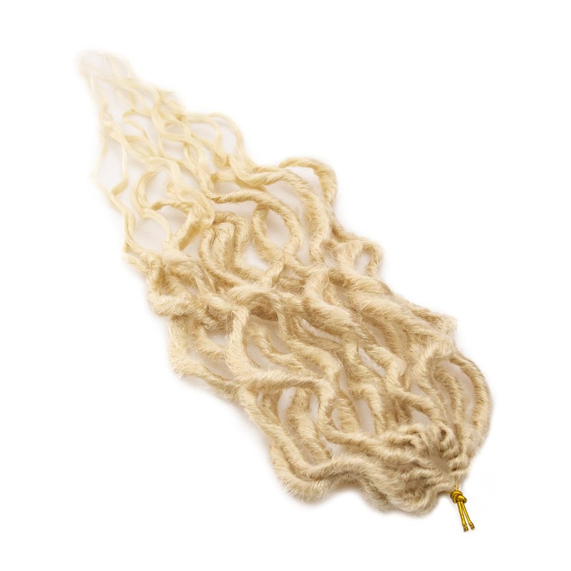 8Packs Faux Locs Crochet Hair 18Inch Crochet Locs, Blonde Soft