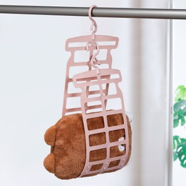 Astro 711-68 Pink Pillow Hanger (As Seen on TV) Pillow Drying Hanger, Adjustable Size According to the Size of Pillow, Securely Holds Cushions and Plush Toys, Laundry Hanging, Slim, Hanging, Space