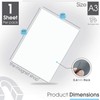 TMS Fridge Whiteboard, Dry Erase Fridge Magnet for Memos, Notes