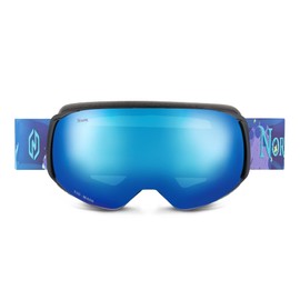 Nordik Freya Kids Ski Goggles((Matte Black/Blue Lens)