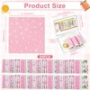 QTRQTR 84 Pcs Charm Packs for Quilting 5 Inch Pink
