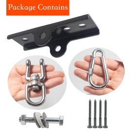 Upgraded 360° Swivel Heavy Bag Mount for Punching Bag Hanger. Heavy Bag Hanger for Yoga, Gym, Swing Chairs, and Hammocks Heavy Bag Mount. Punching Bag Hanger, Box Bag Hanger for Hanging Heavy Bag.