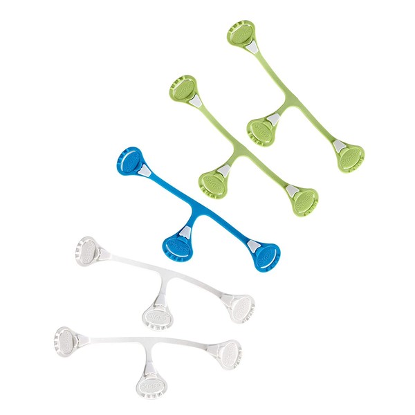 [Original 5-Pack] Snappi Cloth Diaper Fasteners - Replaces Diaper Pins - Use with Cloth Prefolds and Cloth Flats