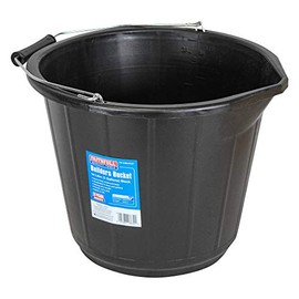 Faithfull FAI3GBUCKET 14 Litre (3 Gallon) Black Builders Bucket