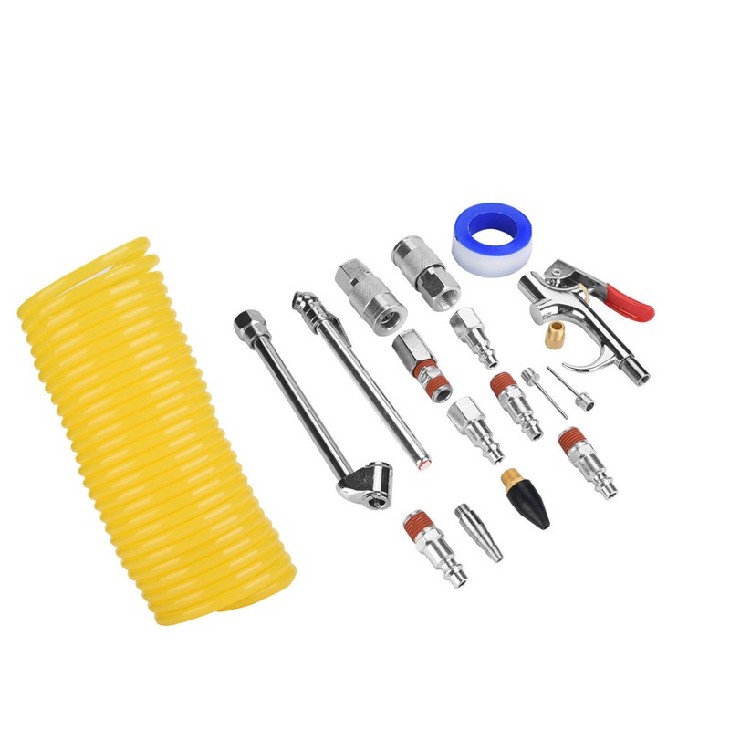 20Pcs Air Compressor Fittings Kit Air Blow Gun Horse Pneumatic