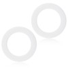 2-Pack Silicone Toilet Tank Flush Valve Seal Gasket, Compatible with
