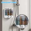 Shampoo and Conditioner Dispenser,GlintGath Shower Dispenser 3 Chamber No Drill