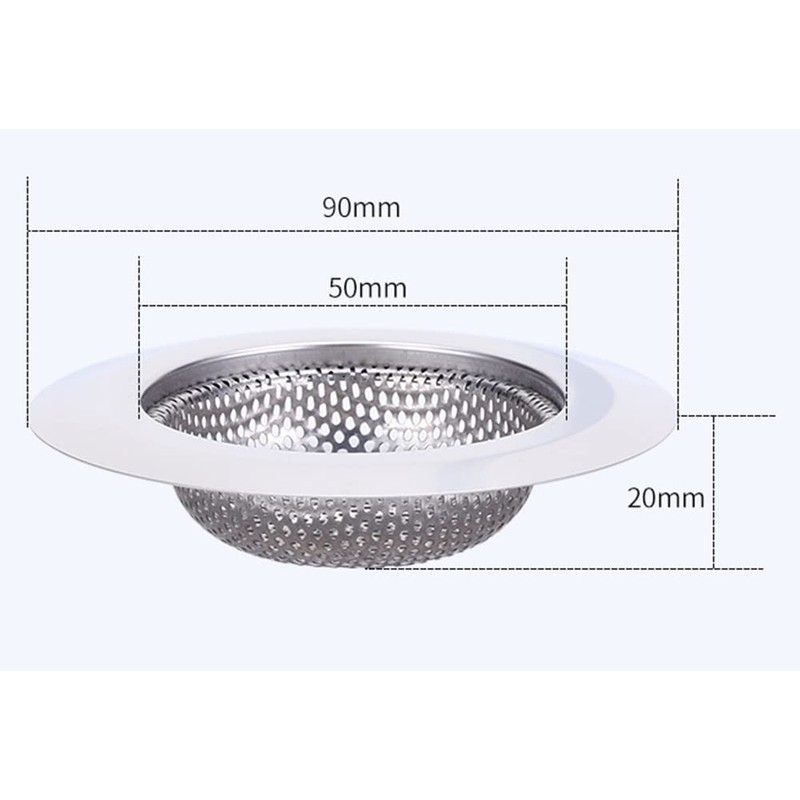 Tongke 2 Pcs Stainless Steel Kitchen Sink Strainer, Anti-Clogging Sink