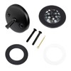 Matte Black Trip Lever Tub Trim Kit Set with Trip