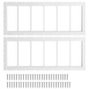 NeatiEase 2 Pack Shed Windows 10"x35", Transom Window Fixed Design