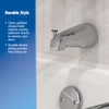 Plumb Pak PP825-35 Universal Bathtub Spout with Front Diverter, Brushed