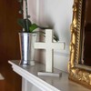 Global Crafts Hand-Carved Standing Soapstone Cross, 6.5 x 4.5 Inches,