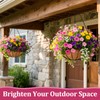 Halatool 20 Inch Large Hanging Baskets Planters for Outdoor Plants,