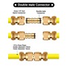CoKeeSun 4 Piece Brass Hose Connector Set, 1/2 Inch Tap