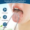 4 Piezas Limpiador de Lengua de Acero Inoxidable, con Estuche