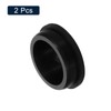 sourcing map 2 Pcs Black Plug Holes, Waterproof Rubber Button