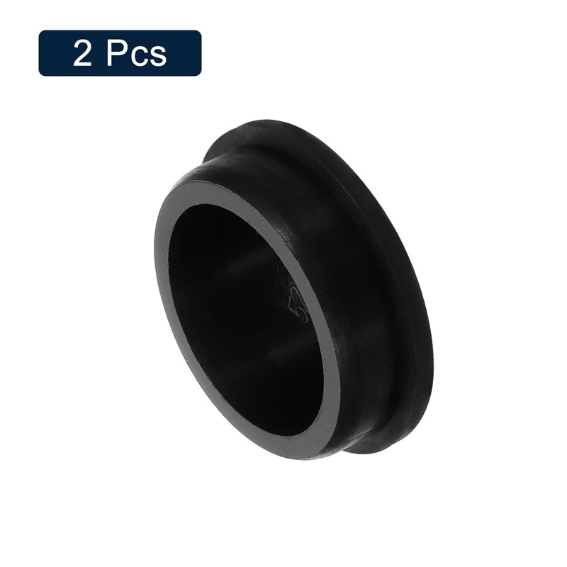 sourcing map 2 Pcs Black Plug Holes, Waterproof Rubber Button