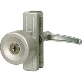 Prime-Line K 5078 Tulip Knob Lock, Keyed, with 3 In. Hole Center, Aluminum (Single Pack)