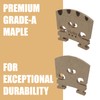 Soundspire 2-Pack 4/4 Violin Bridge, Grade-A Maple with Pre-Slotted U-Groove