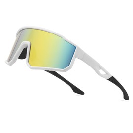 Louriy Kids Sunglasses Youth Baseball Sport Sunglasses for Teens Boys Girls Softball Cycling Running Glasses, Red, 6.29*3.14*2.16 in