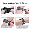 WOCCI 18mm Alpine Loop Nylon Watch Band, Adjustable Sport Strap,