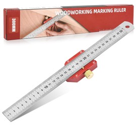 CEOTIS Marking Gauge Combination Square, 300 mm Carpenter's Square for Woodworking and Crafts